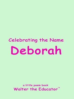 cover image of Celebrating the Name Deborah